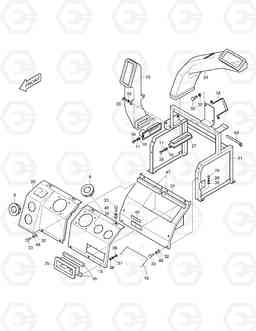 1444 AIR FLOW ASS'Y(2) SOLAR 220LC-3       , Doosan