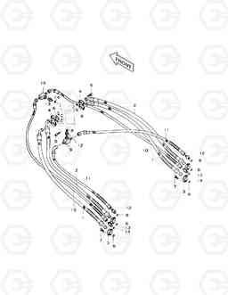 2180 TRAVEL PIPING SOLAR 220LC-3       , Doosan