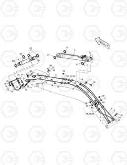 3140 FRONT PIPING(2) SOLAR 220LC-3       , Doosan