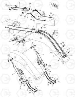 5330 FRONT PIPING(1)-8.5M BOOM SOLAR 220LC-3       , Doosan