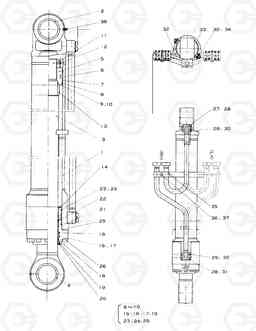 6250 BOOM CYLINDER-L.H SOLAR 220LC-3       , Doosan