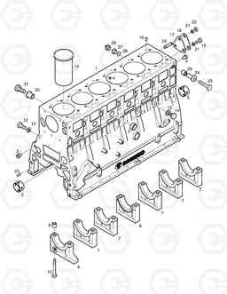 001 CYLINDER BLOCK SOLAR 170W-3   , Doosan