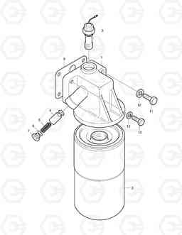 010 OIL FILTER SOLAR 170W-3   , Doosan