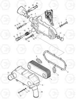 011 OIL COOLER SOLAR 170W-3   , Doosan