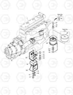 1110 ENGINE MOUNTING SOLAR 170W-3   , Doosan