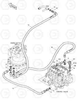 1400 PILOT PIPING(9) SOLAR 170W-3   , Doosan