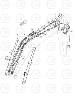 3130 FRONT PIPING SOLAR 170W-3   , Doosan