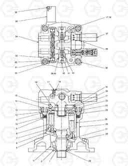 7243 SWING MOTOR(3) SOLAR 170W-3   , Doosan