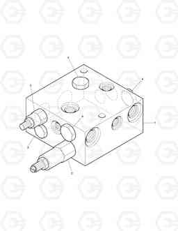 7392 BRAKE SUPPLY VALVE(3) SOLAR 170W-3   , Doosan