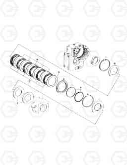 8150 1ST GEAR CLUTCH-TRANSMISSION SOLAR 170W-3   , Doosan