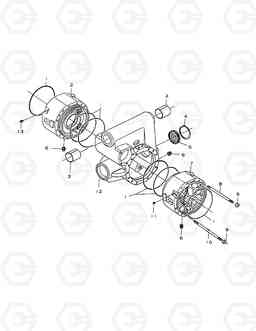 8210 BODY-FRONT AXLE SOLAR 170W-3   , Doosan
