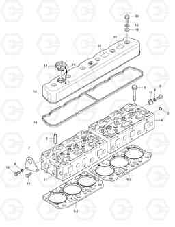 017 CYLINDER HEAD SOLAR 400LC-3      , Doosan