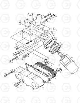 021A OIL COOLER SOLAR 400LC-3      , Doosan