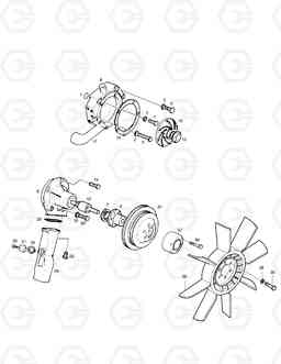 022 COOLING WATER PUMP SOLAR 400LC-3      , Doosan