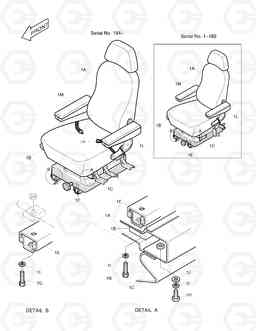 1420 SEAT ASS'Y SOLAR 400LC-3      , Doosan