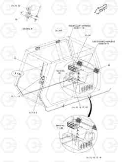 1650 ELECTRIC PARTS(5)-CABIN SOLAR 400LC-3      , Doosan