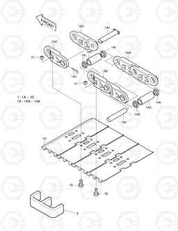 5120 TRACK SHOE ASS'Y-900G SOLAR 400LC-3      , Doosan