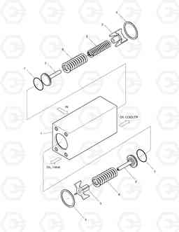 6561 BY-PASS VALVE SOLAR 400LC-3      , Doosan