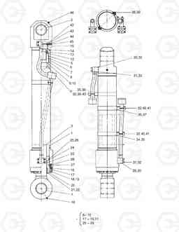 6631 ARM CYLINDER SOLAR 400LC-3      , Doosan