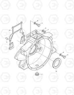 003 FLYWHEEL HOUSING DD80L, Doosan