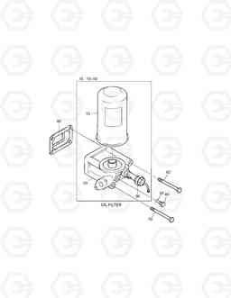 008 OIL FILTER DD80L, Doosan