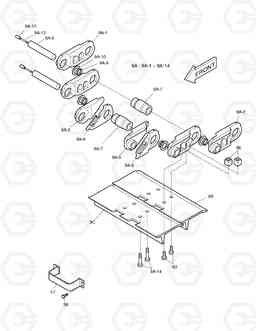 2178 TRACK LINK-OPT. DD80L, Doosan