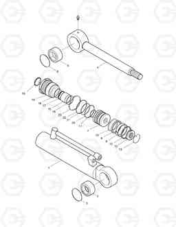 6290 ANGLE CYLINDER DD80L, Doosan