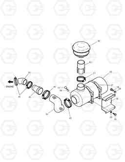 1120 AIR CLEANER(1) SOLAR 130-III    , Doosan