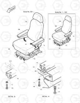 1420 SEAT ASS'Y SOLAR 130-III    , Doosan