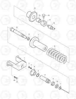 2135 TRACK SPRING SOLAR 130-III    , Doosan