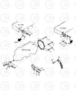 250 ENGINE FOOT HANGER AND FIXING PARTS SOLAR 130-III    , Doosan