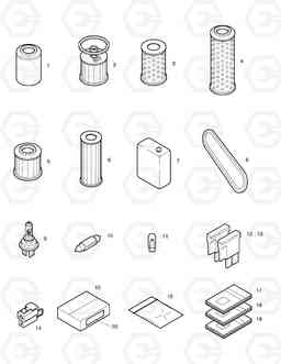 4110 SPARE PARTS SOLAR 130-III    , Doosan