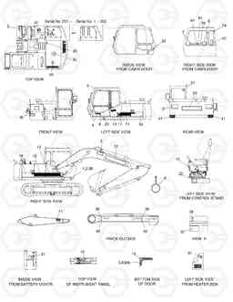 4160 NAME PLATE-EXPORT(S130-IIIS) SOLAR 130-III    , Doosan