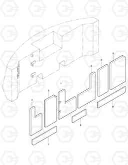 5240 POLYURETHANE FOAM ASS'Y SOLAR 130-III    , Doosan