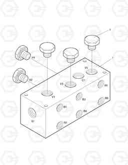 6231 SHUTTLE VALVE BLOCK SOLAR 130-III    , Doosan