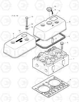 006 CYLINDER HEAD SOLAR 200W-3, Doosan