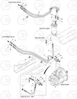 1310 STEERING PIPING SOLAR 200W-3, Doosan