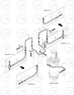 2160 BRAKE PIPING-FRONT SOLAR 200W-3, Doosan