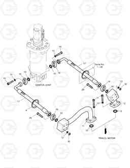 2200 PROPELLING PIPING(1)-TRAVEL SOLAR 200W-3, Doosan