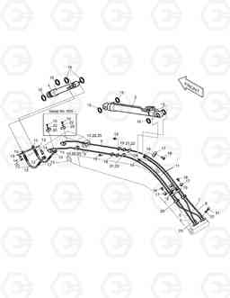 3140 FRONT PIPING(2) SOLAR 200W-3, Doosan