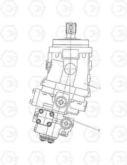 7280 TRAVELLING MOTOR SOLAR 200W-3, Doosan