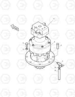 1131 SWING DEVICE-WITH PARKING BRAKE SOLAR 70-III, Doosan