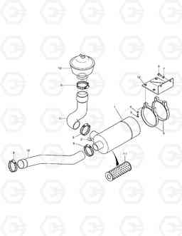 1250 AIR CLEANER(1) SOLAR 70-III, Doosan
