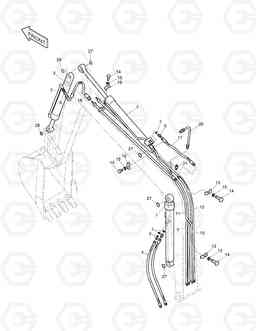 3130 FRONT PIPING SOLAR 70-III, Doosan