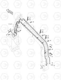 5270 2 WAY PIPING-FRONT SOLAR 70-III, Doosan