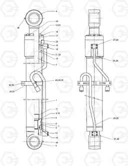 6240 BOOM CYLINDER SOLAR 70-III, Doosan