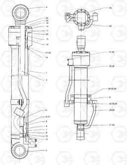 6260 BUCKET CYLINDER SOLAR 70-III, Doosan