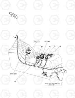 1650 ELECTRIC PARTS(3)-STAND L.H SOLAR 330-III      , Doosan