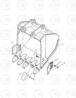 5110 BUCKET-1.13M³,1.71M³ SOLAR 330-III      , Doosan