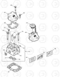 017 CYLINDER HEAD SOLAR 450-III, Doosan